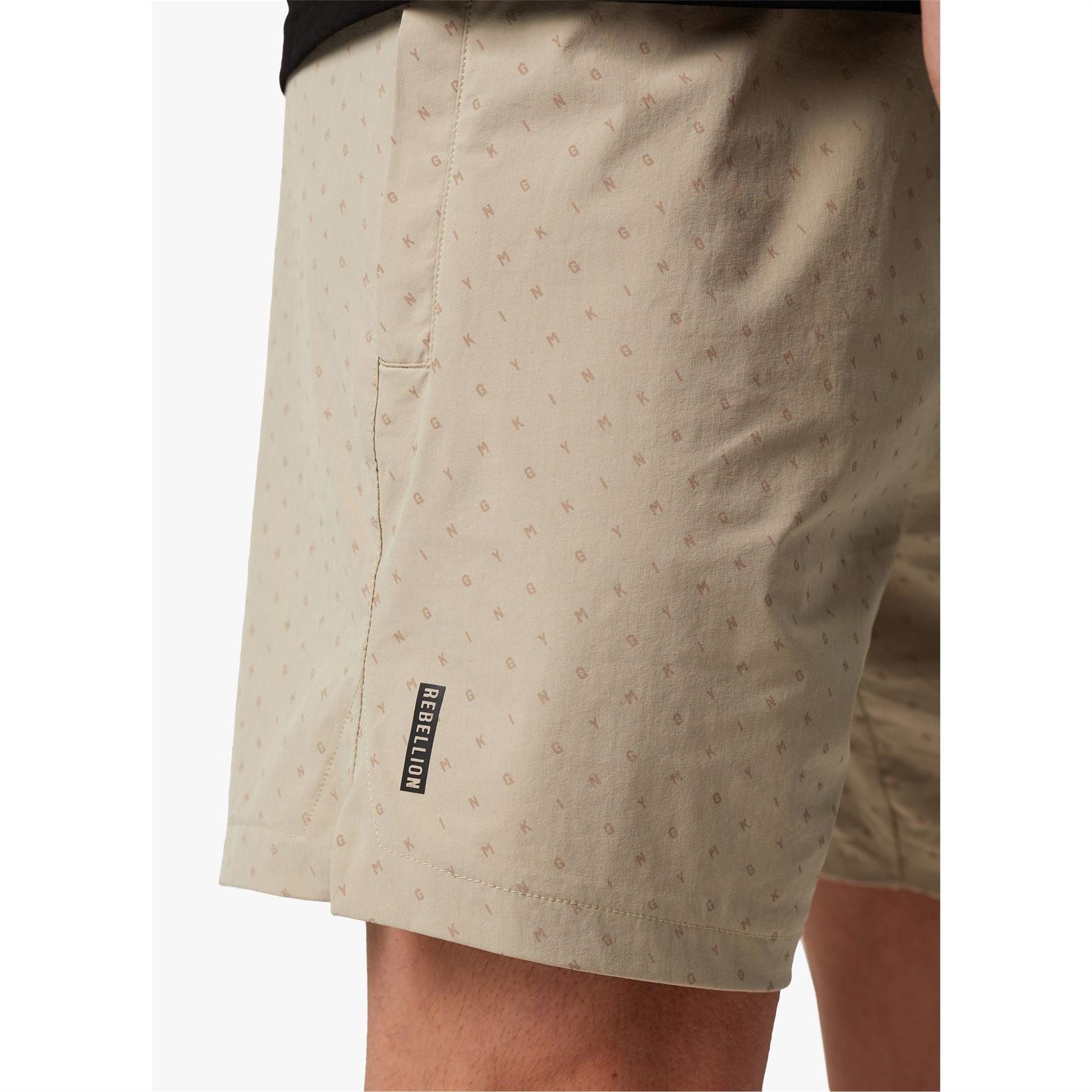 Gym King Camo Bermuda Shorts with Lettering