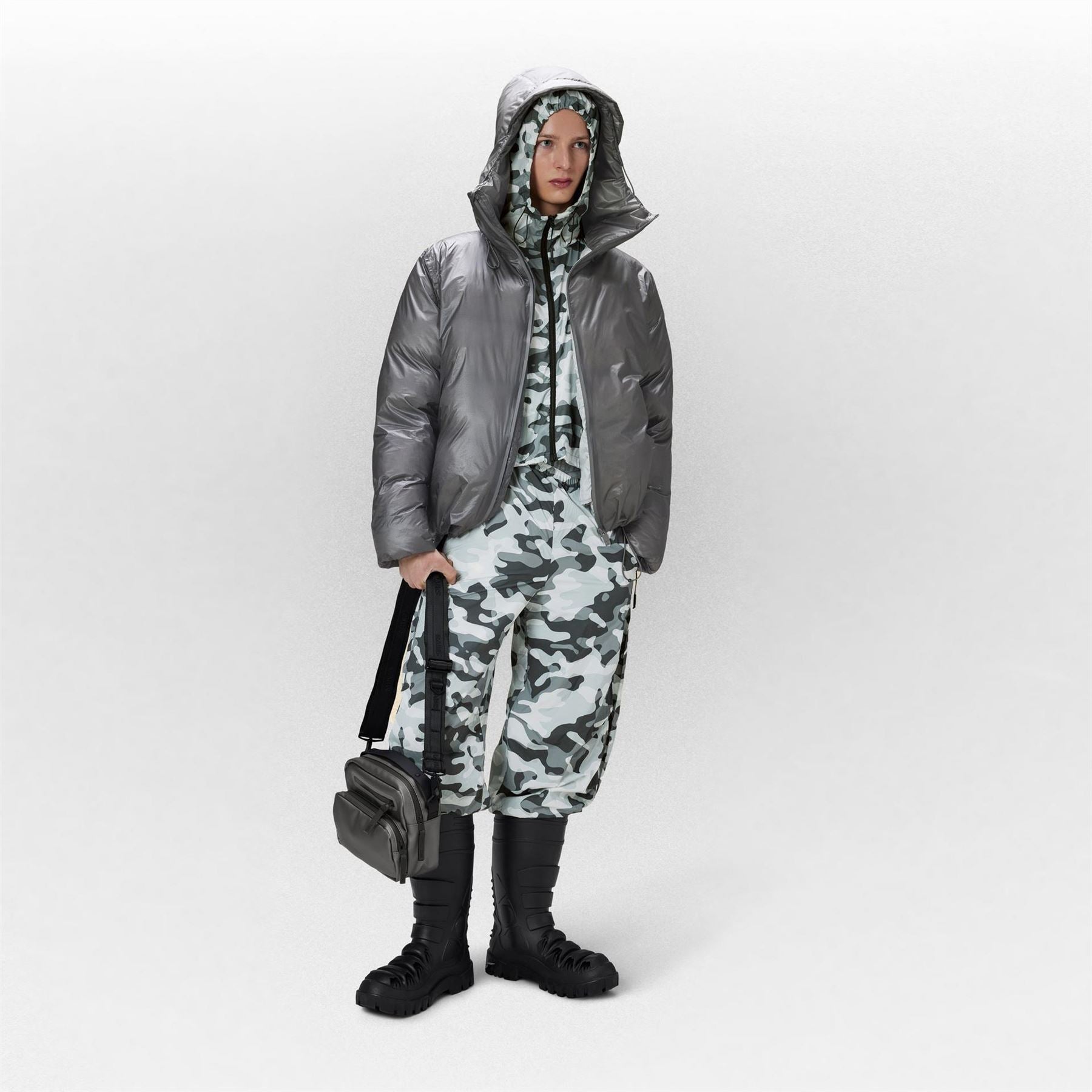 Rains Weather Resistant Short Puffer Jacket