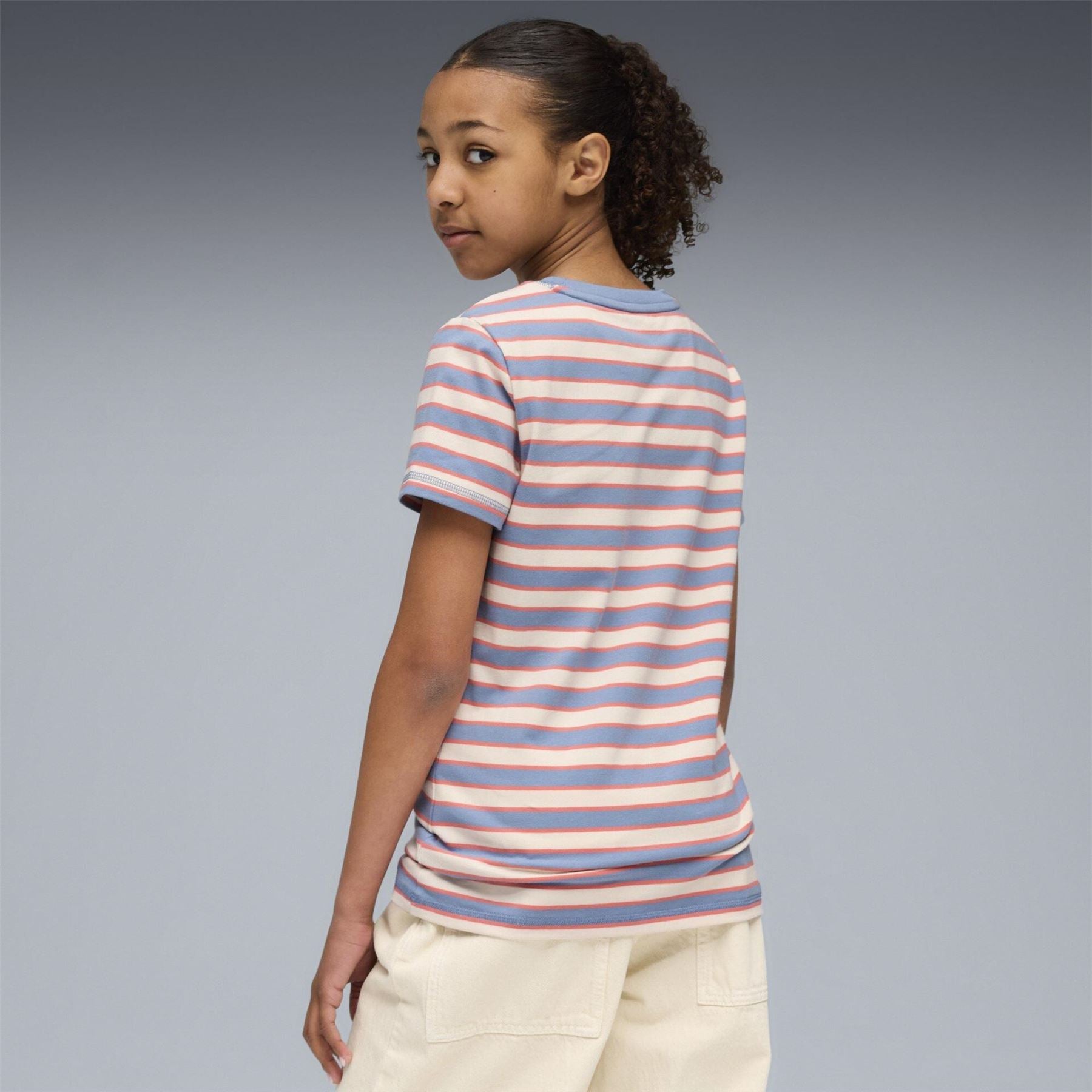 Puma Kids Wardrobe Esso Together Striped Slim Fit T-Shirt