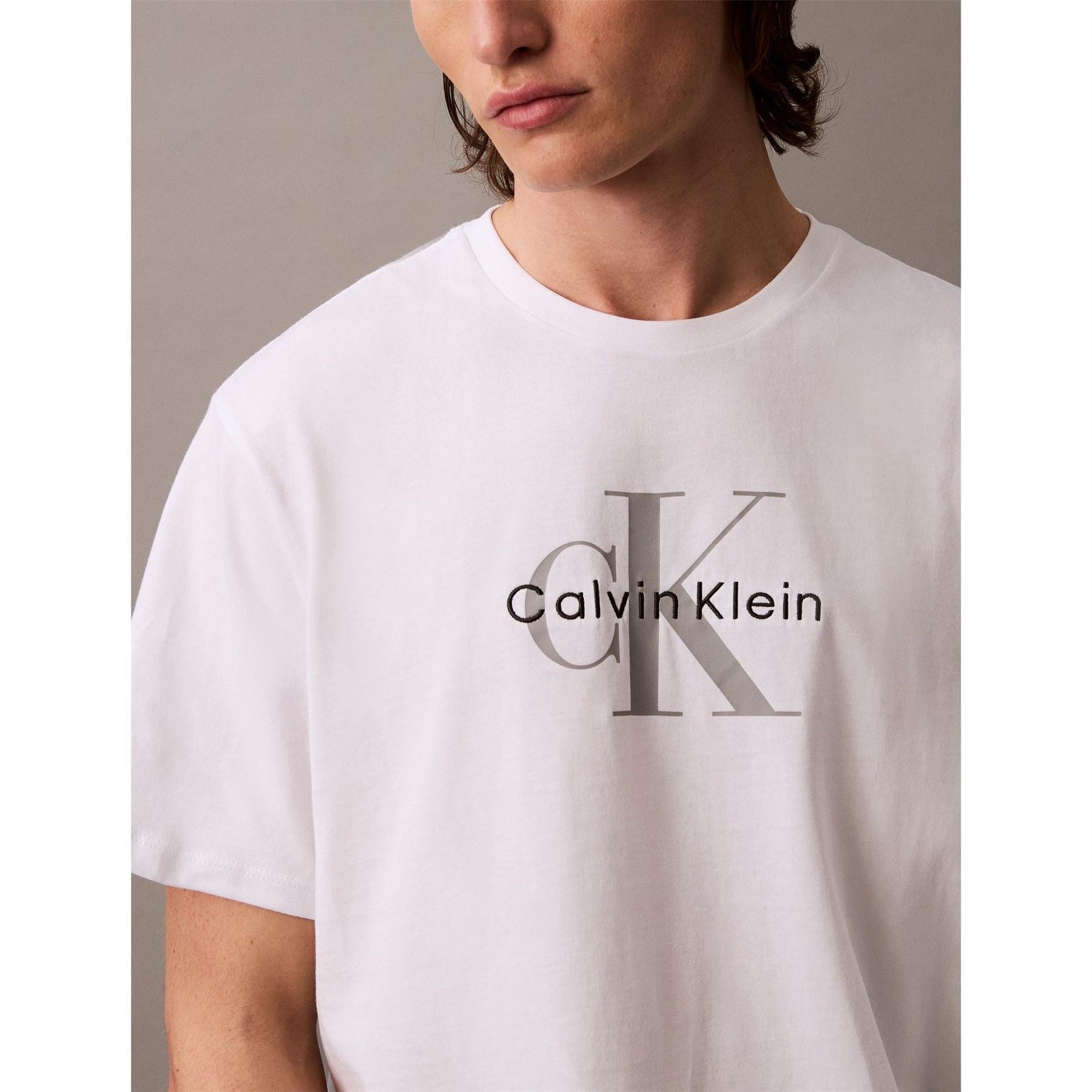Calvin Klein Jeans Monogram Crew Neck Short Sleeve T-Shirt