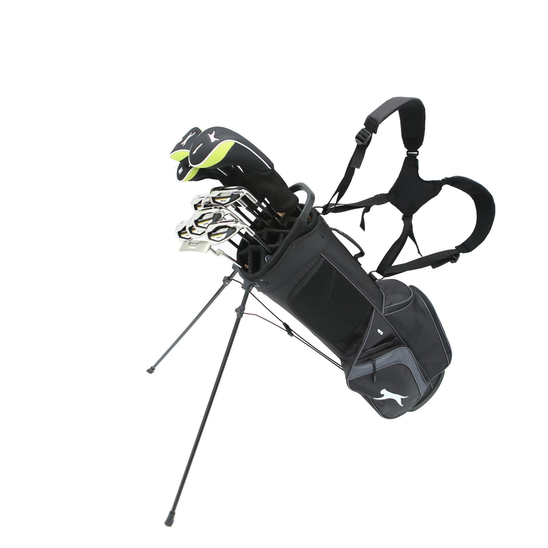 Slazenger Vseries Graphite Shaft Golf Club Set With Stand Bag Mens