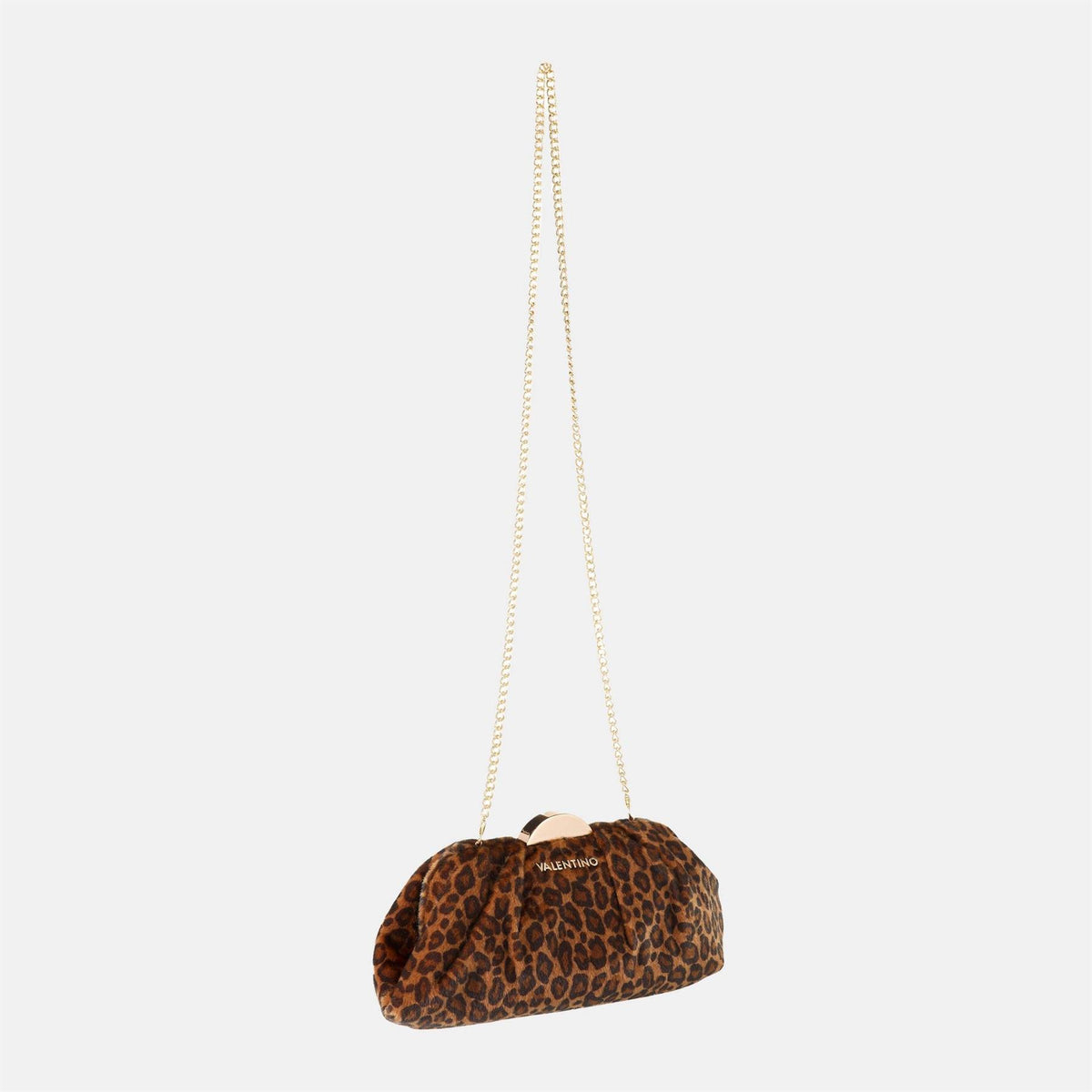 Valentino Iside Faux Fur Clutch Bag