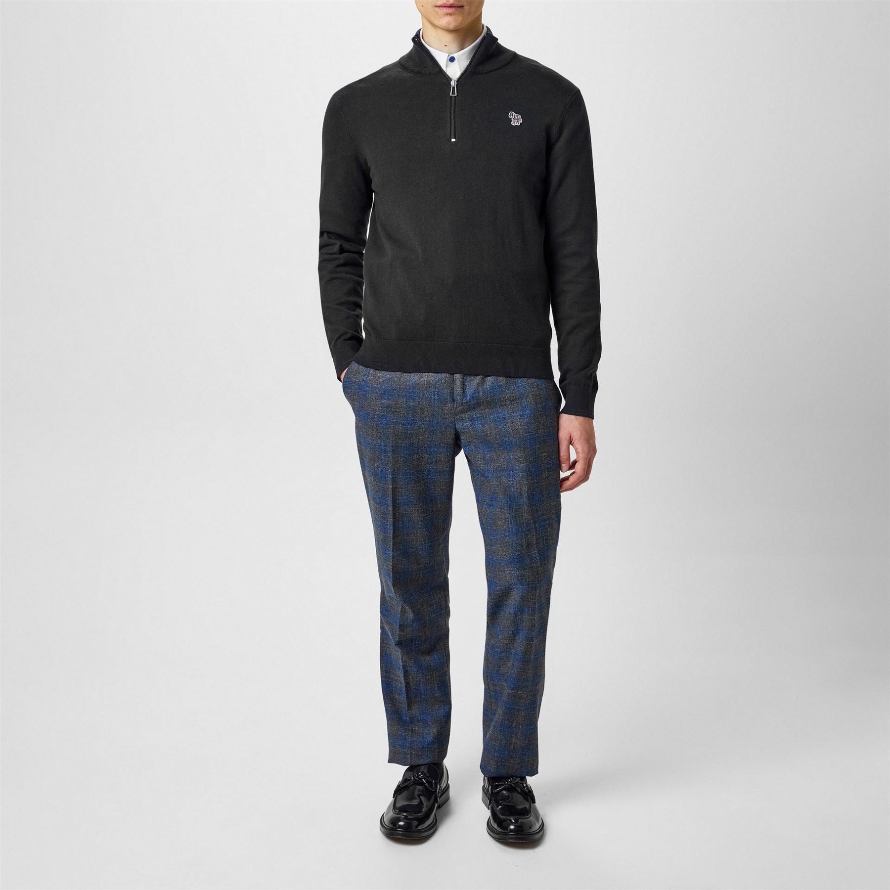 PS Paul Smith Logo Quarter Zip Sweater