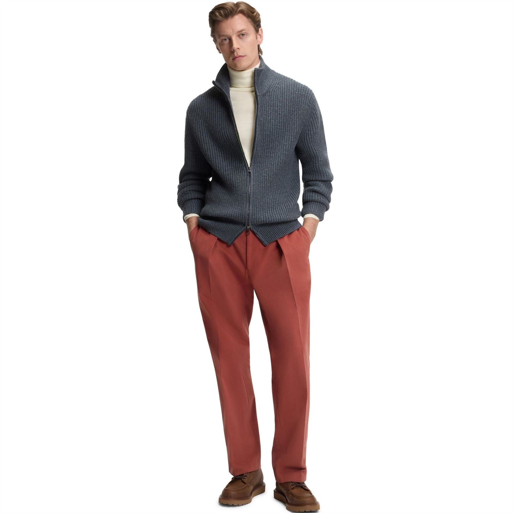 Boss Hernando Turtle Neck Long Sleeve Sweater