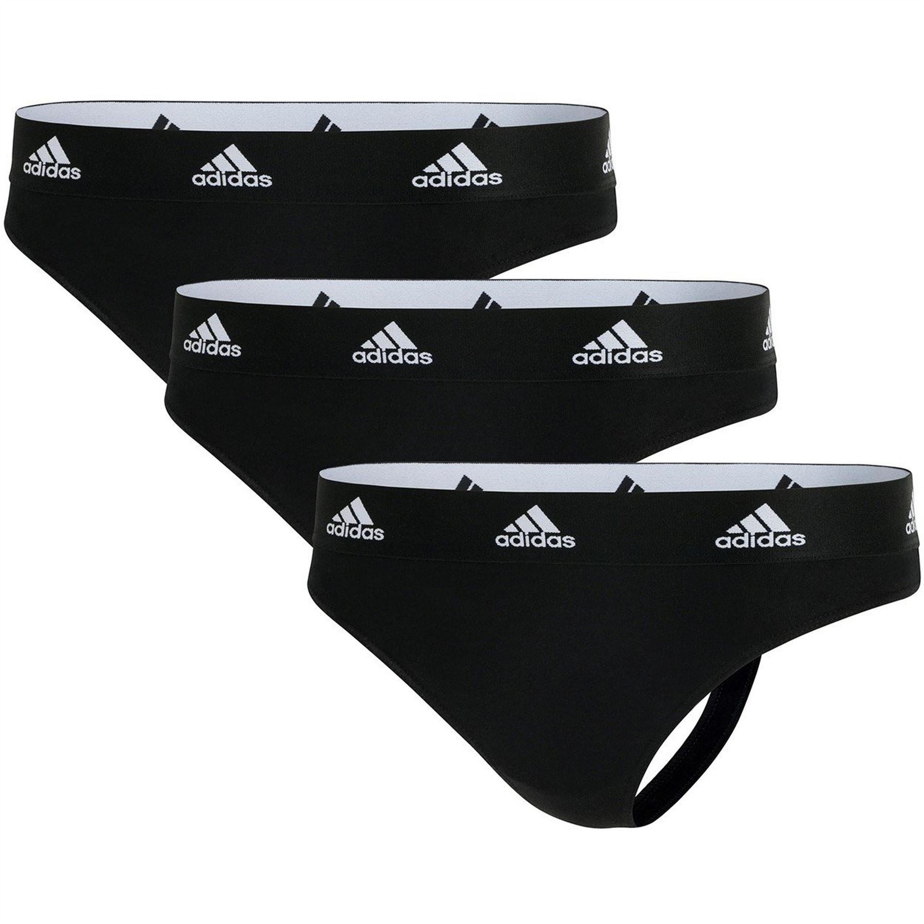 adidas 3 Pack Active Comfort Cotton Thong