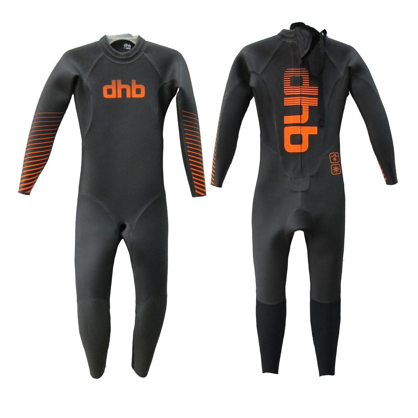 Dhb Thermal Snug Fit Striped Wetsuit with Zipper