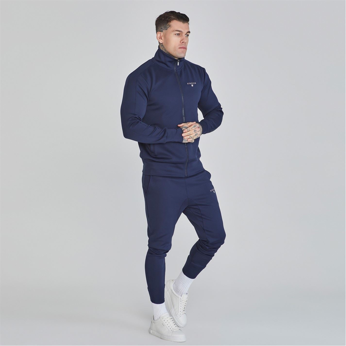 SikSilk Mens Tracksuit Top