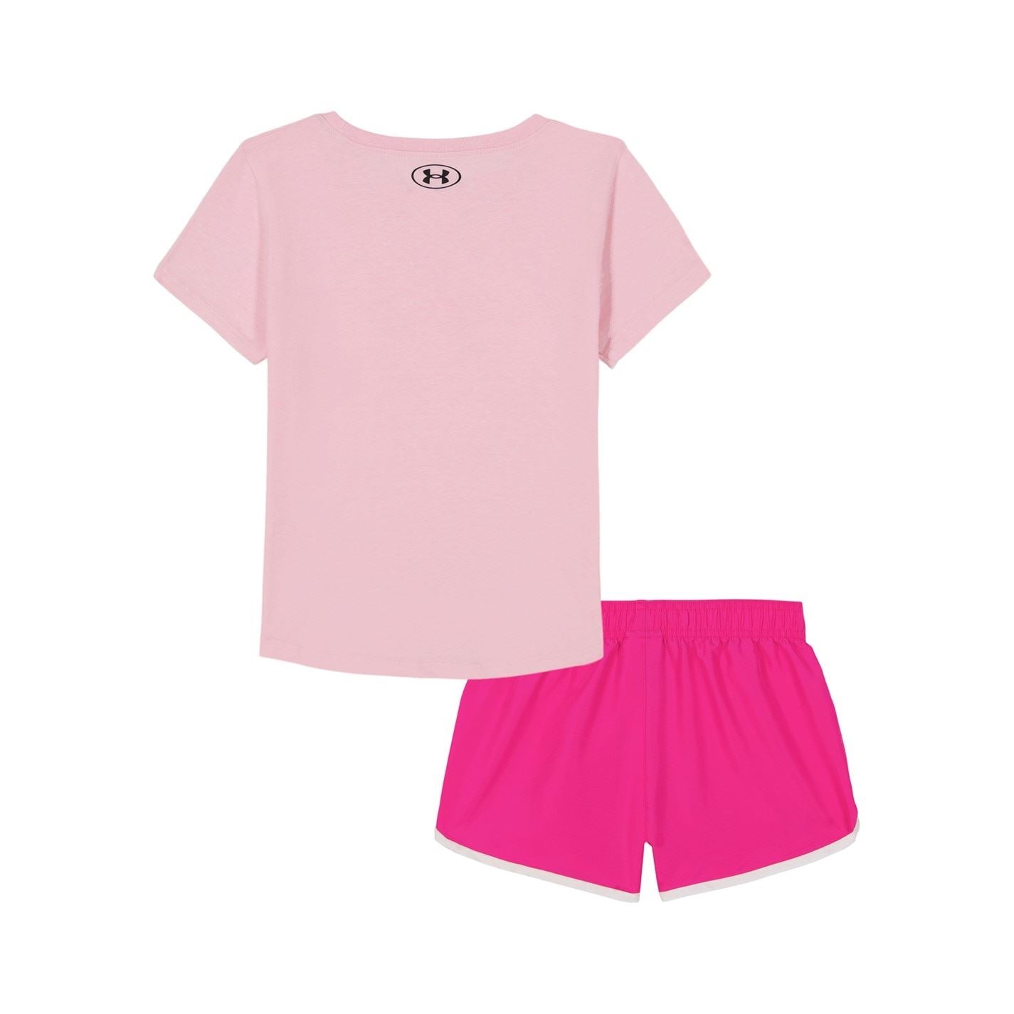 Under Armour Large Genie Crew Neck Short Sleeve T-Shirt and Short Set