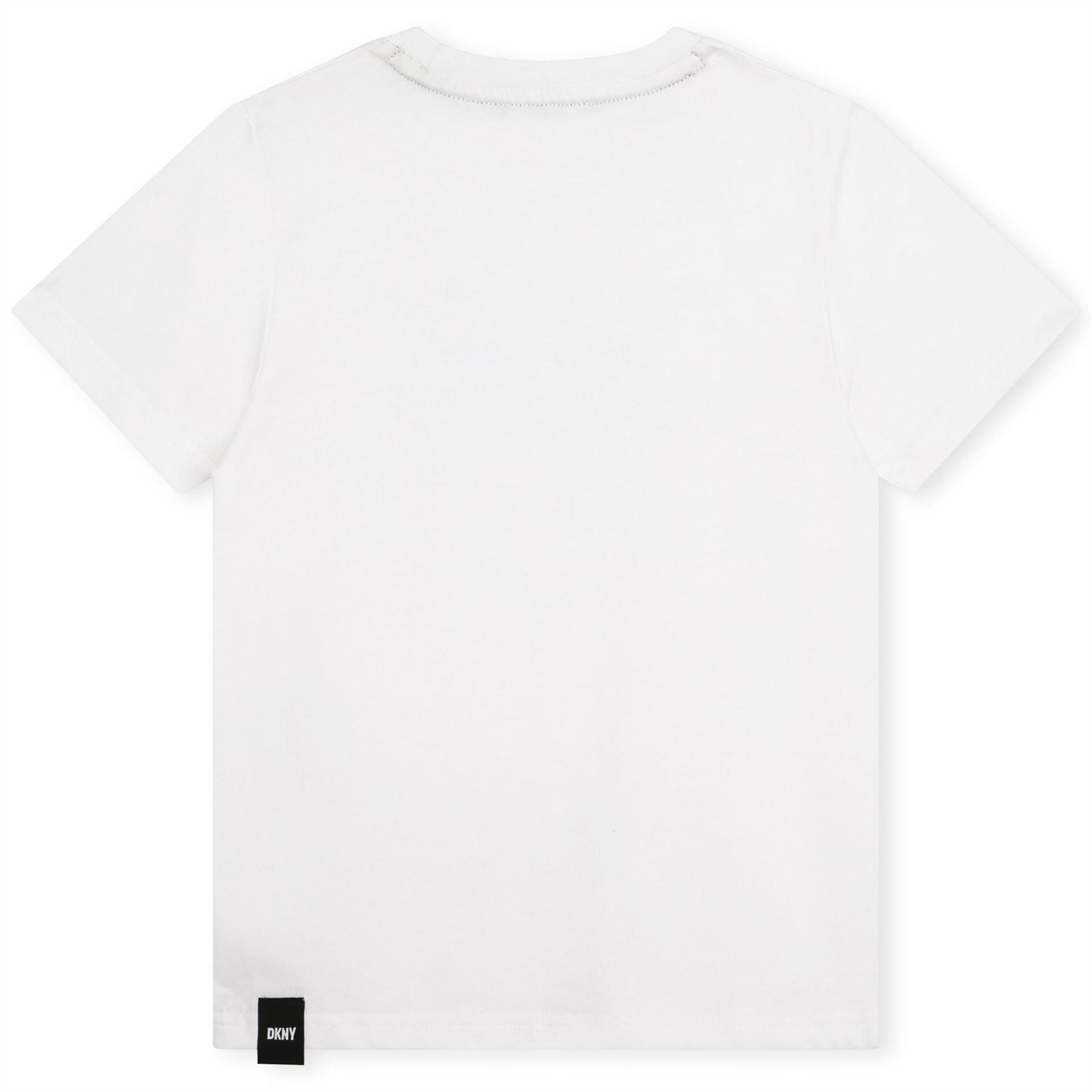 DKNY Crew Neck Text Graphic Regular Fit T-Shirt