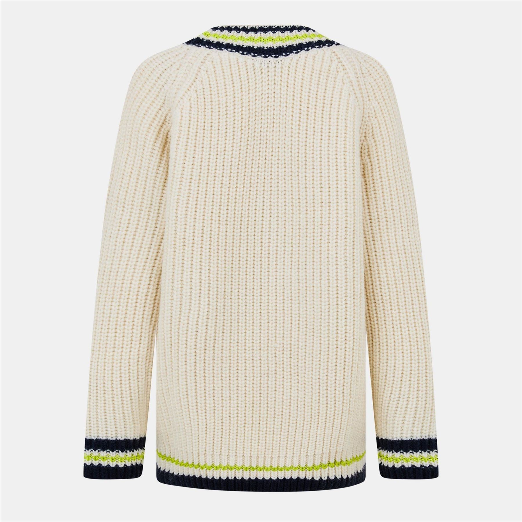 Lacoste Relaxed Fit V-Neck Long Sleeve Sweater