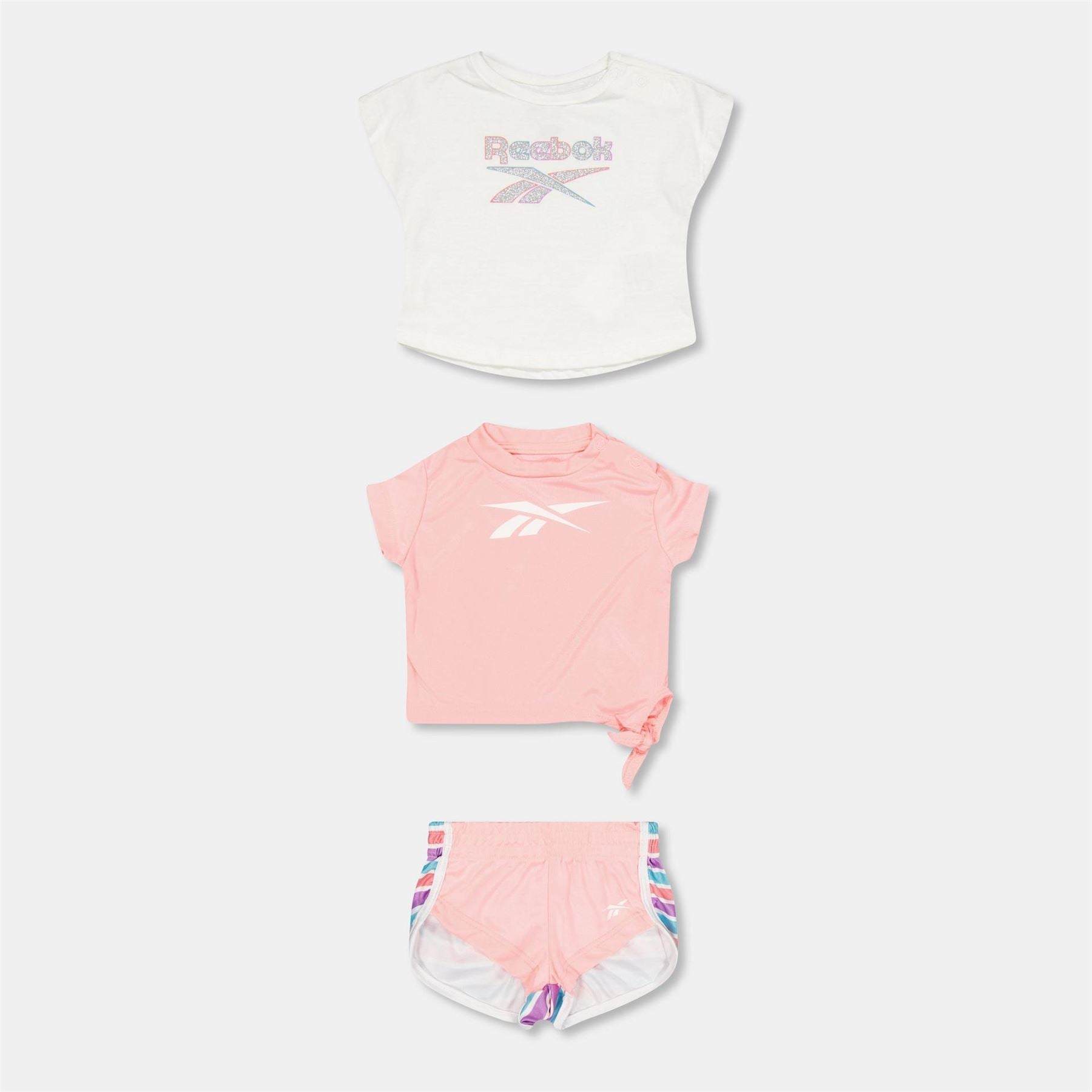 Reebok Crew Neck Short Sleeve T-Shirt and Short Set