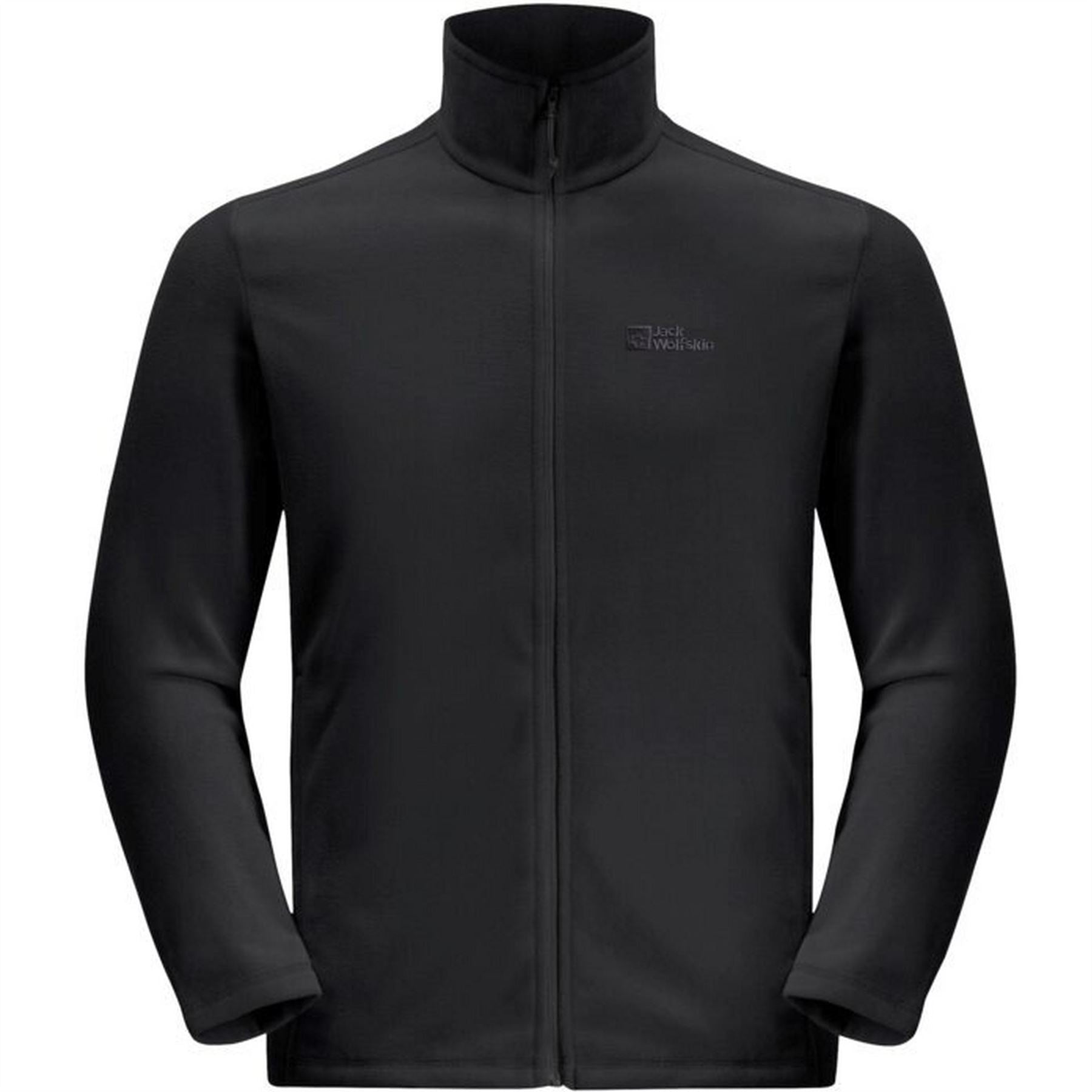 Jack Wolfskin Taunus Solid Patterned Full Zipper Fleece Jacket