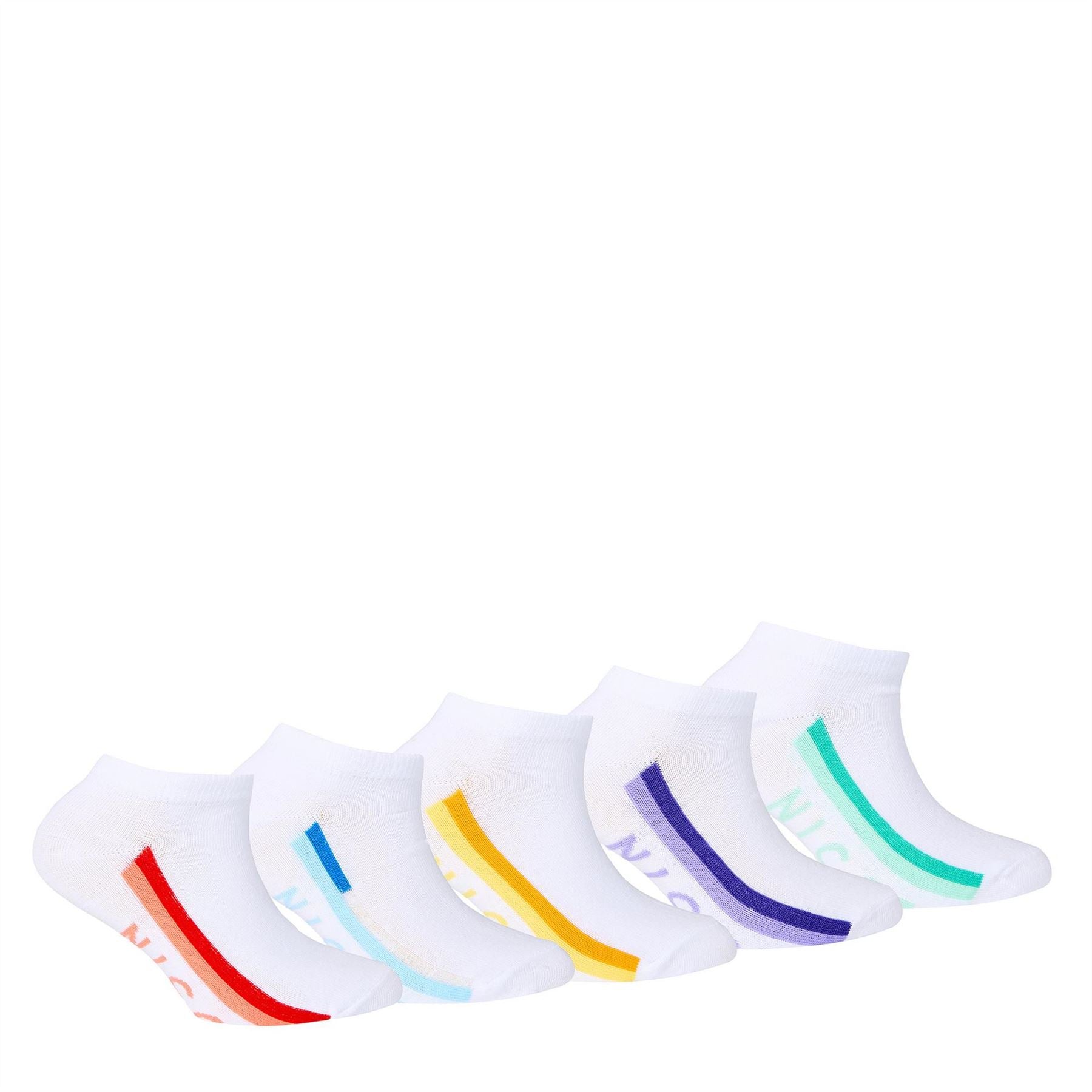 Nicce 5 Pack Lamari Junior Lettering Liner Socks