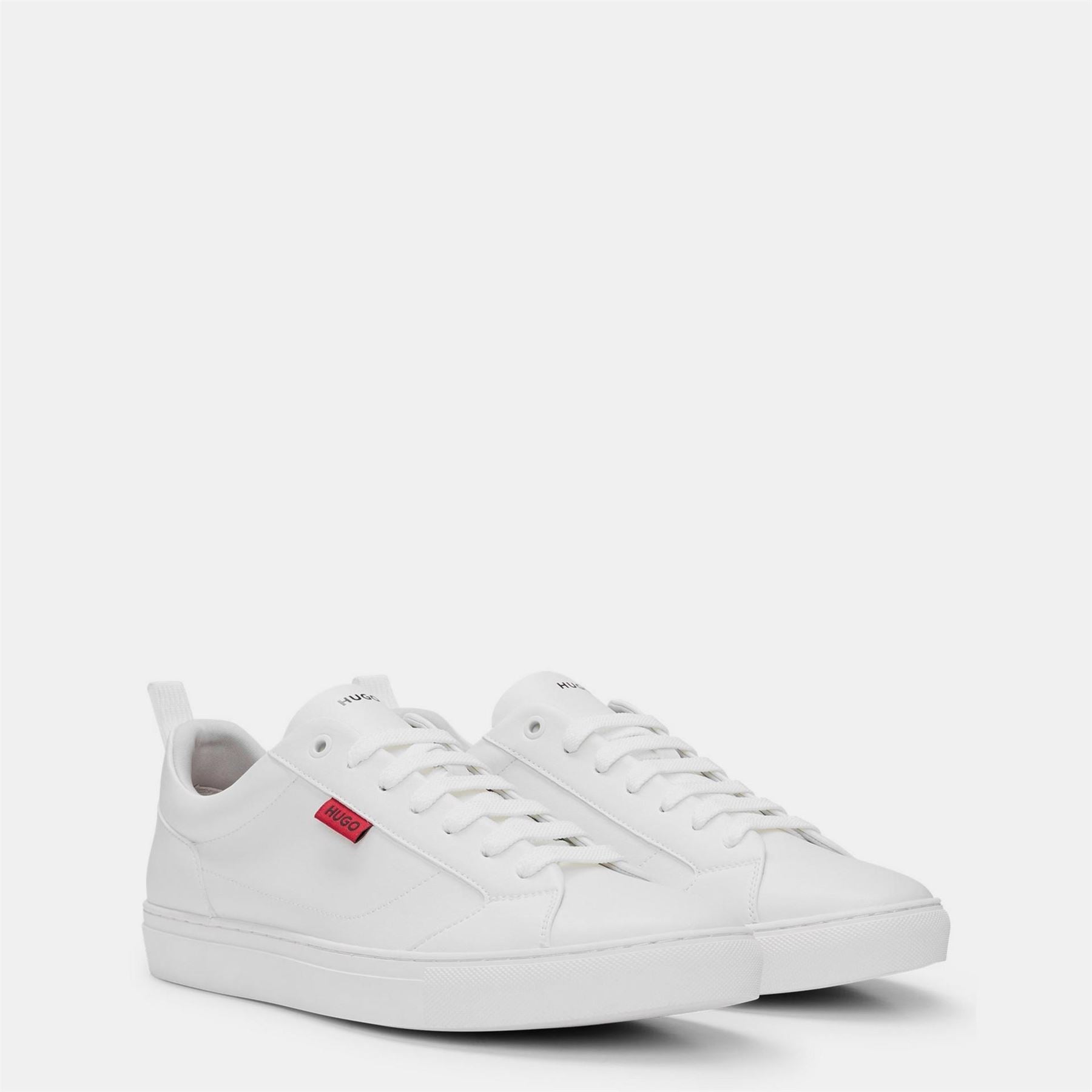 Hugo Leather Logo Trainers