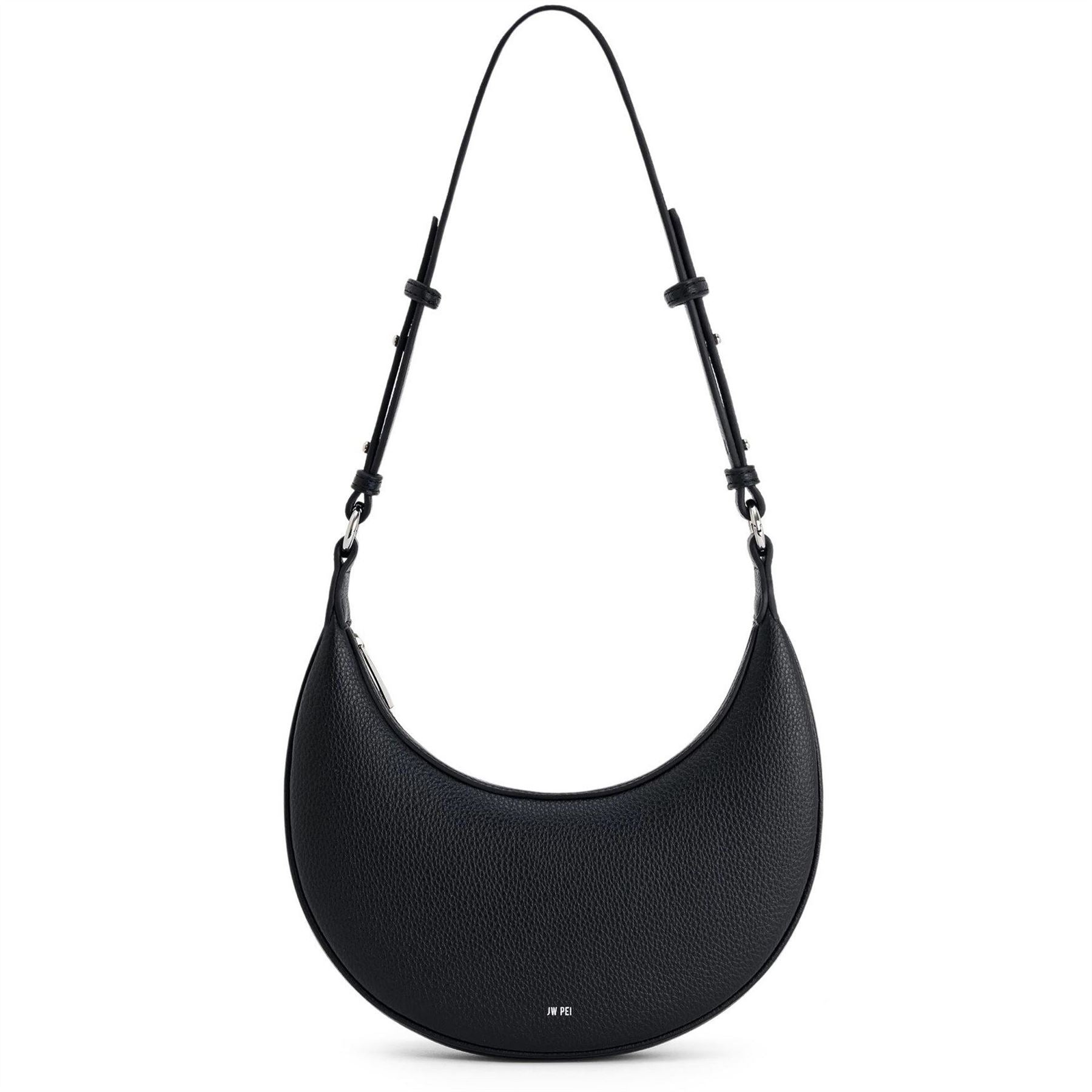 JW Pei Carly Crescent Shape Cross Body Bag with Logo