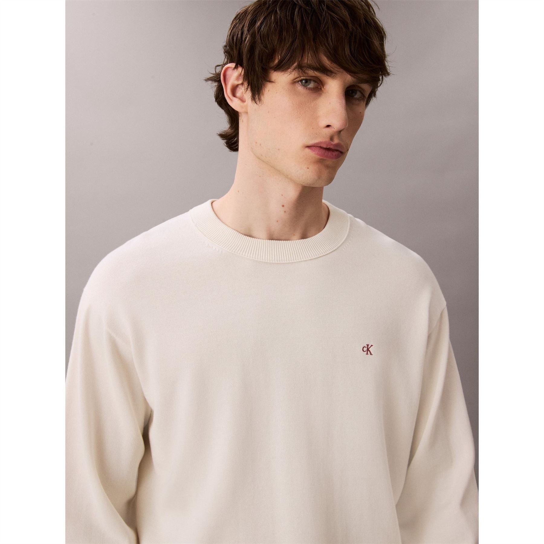 Calvin Klein Jeans Ckj Monogram Crew Neck Jumpers