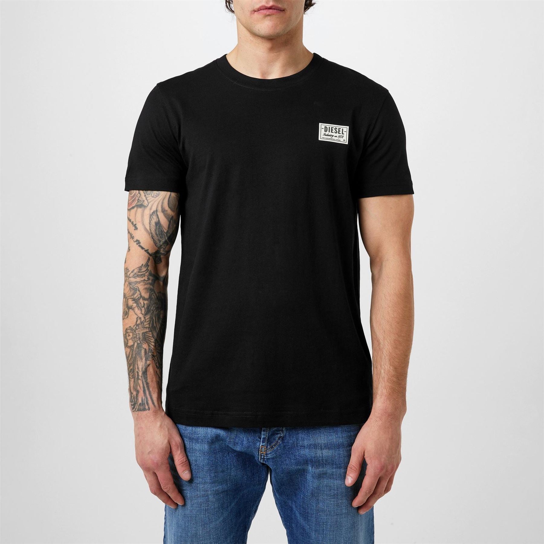Diesel Mens Patch Logo T-Shirt
