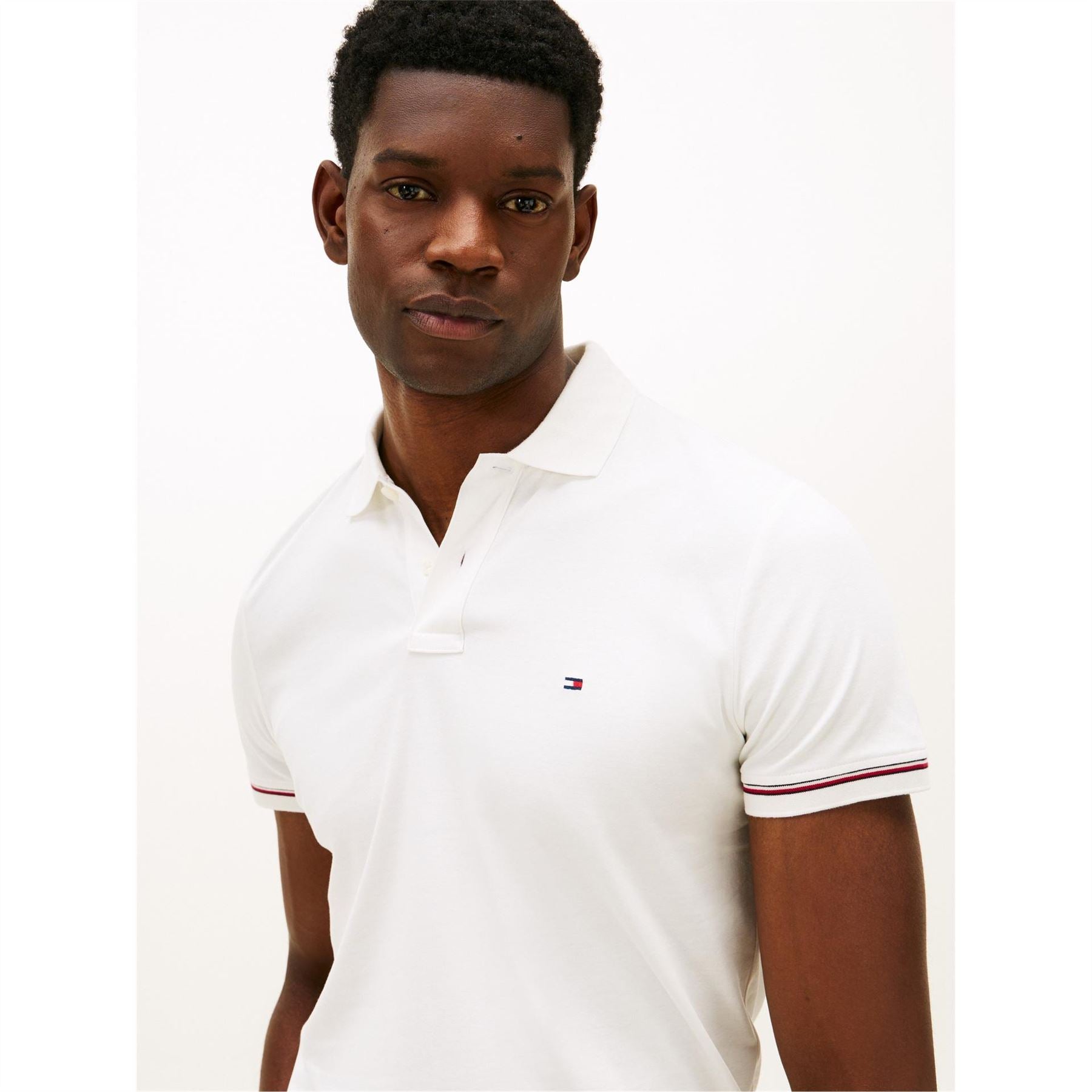 Tommy Hilfiger Liquidtip Collared Neck Short Sleeve Polo Shirt