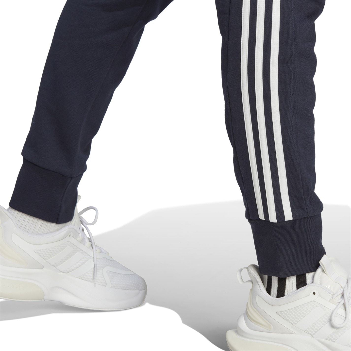 adidas Essentials French Terry Tapered Cuff 3  Stripes Joggers