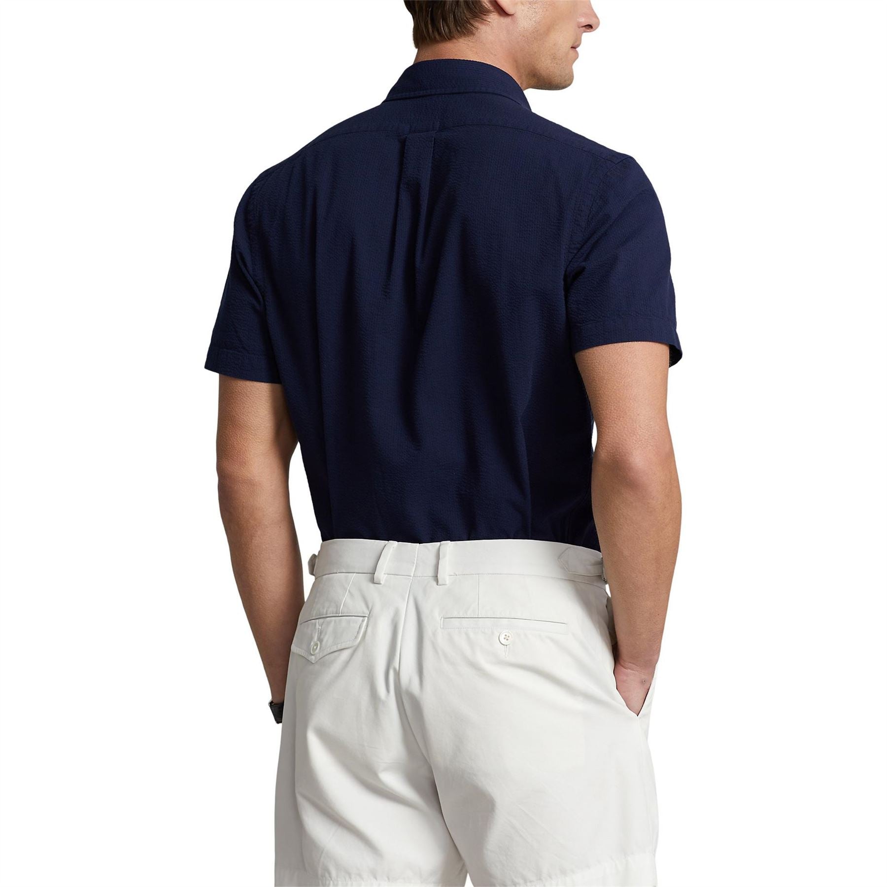 Polo Ralph Lauren Seersucker Regular Fit Button Down Collar Shirt
