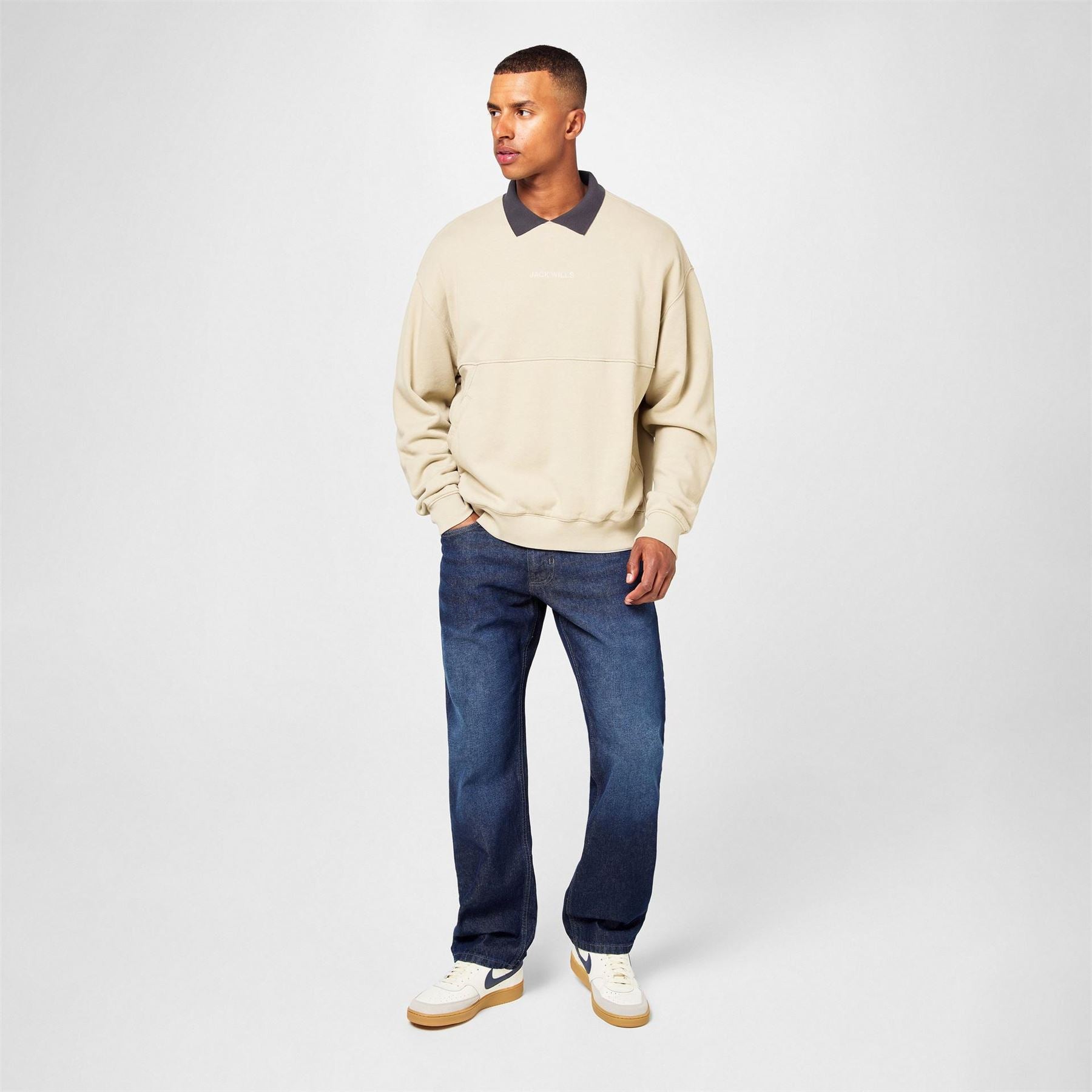 Jack Wills Collared Neck Regular Fit Sweater