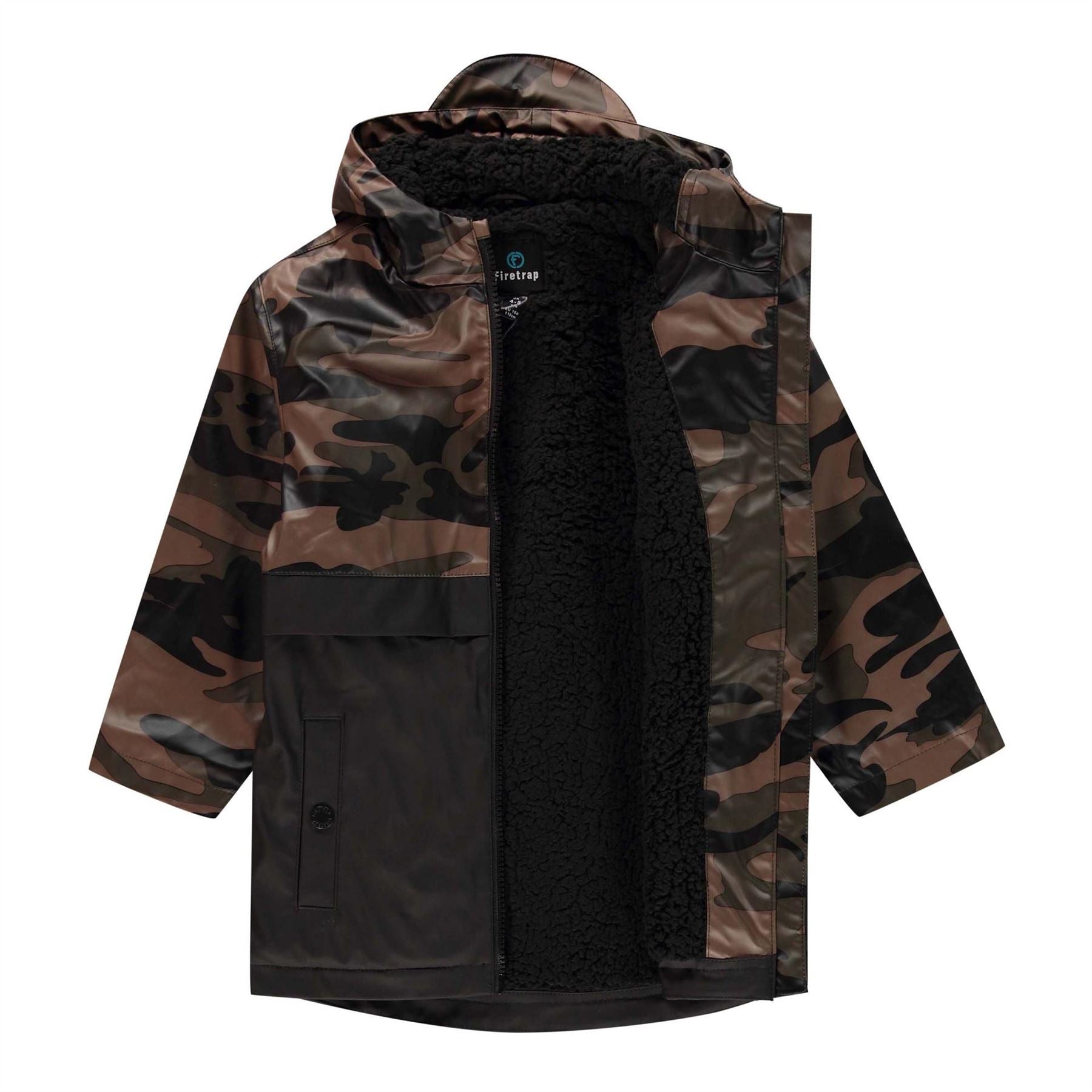 Firetrap  All Season Water Resistant Long Sleeve Rain Anorak