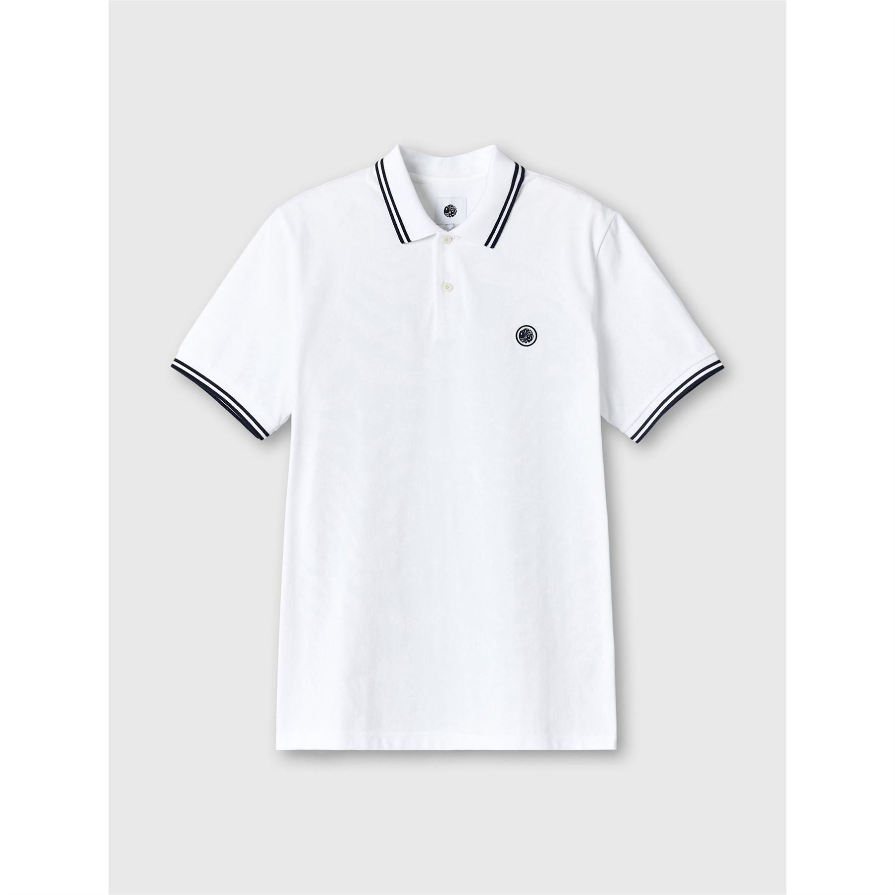 Pretty Green Collared Neck Short Sleeve Polo Shirt