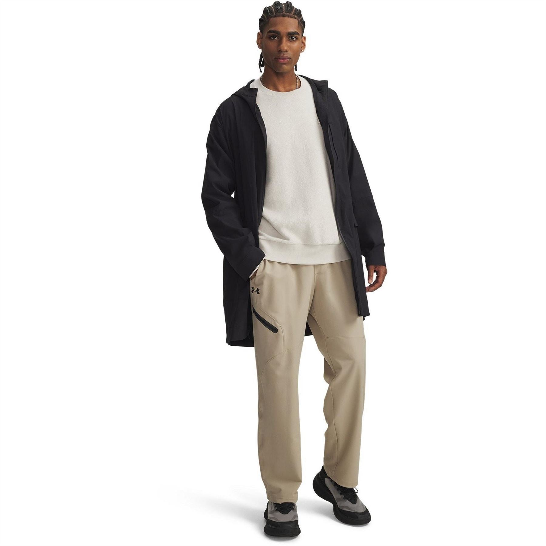 Under Armour Unstoppable Hooded Neck Color Block Patterned Parka Coat