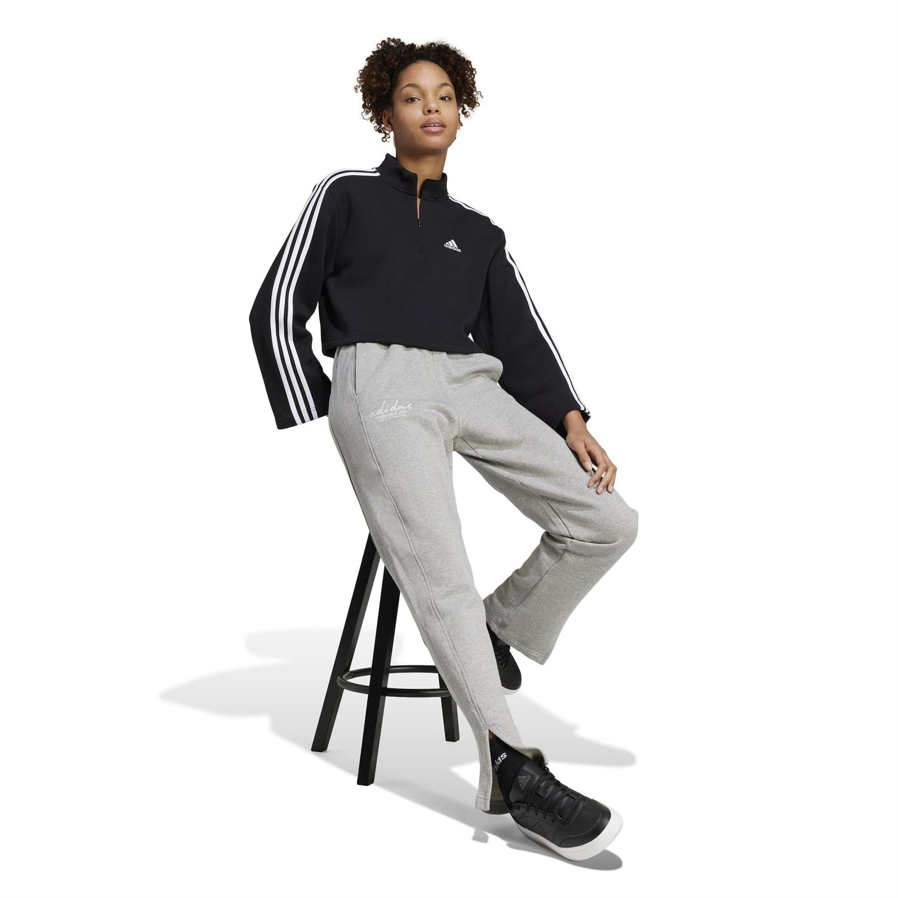 adidas Graphic Embroidery French Terry Straight Leg Joggers