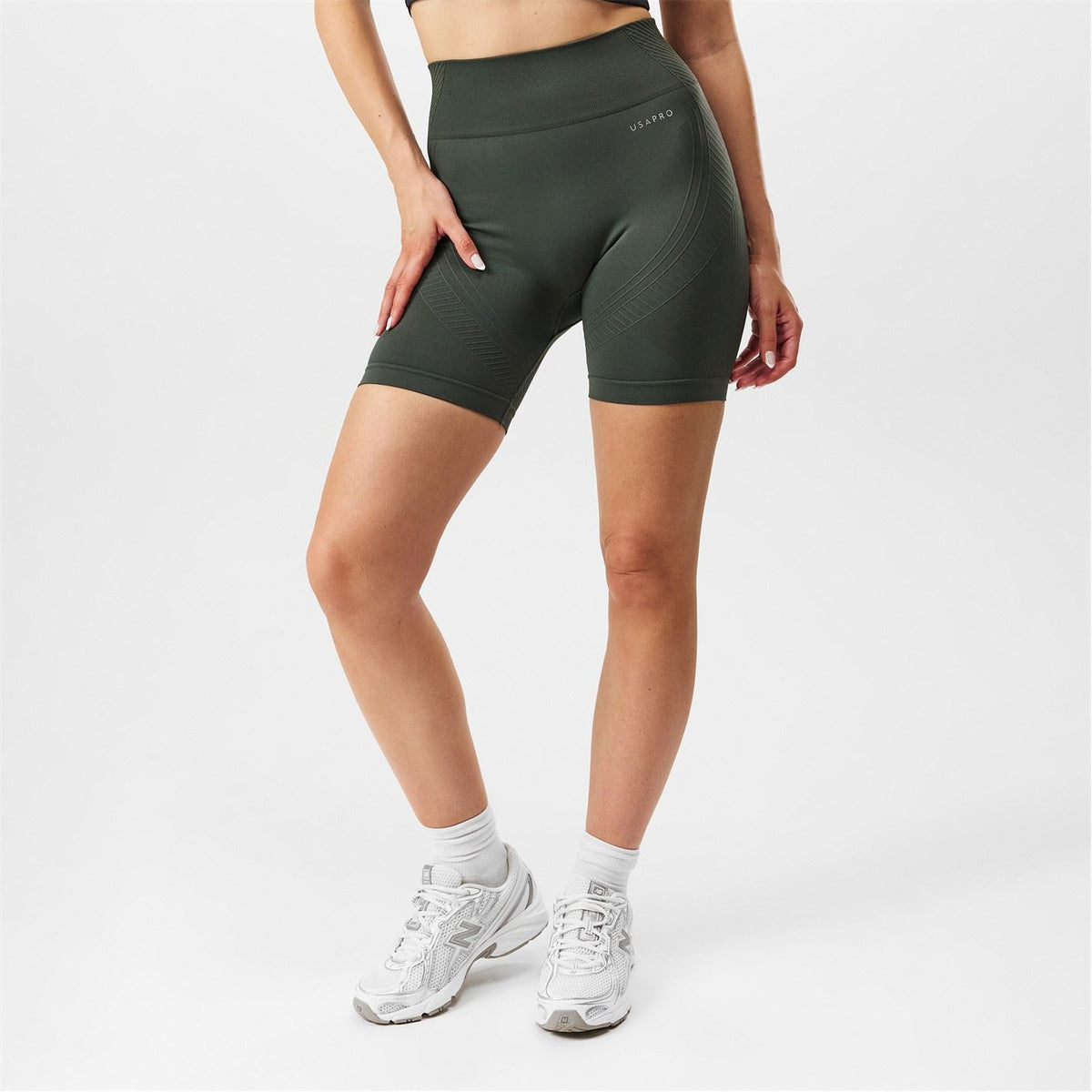 USA Pro Pro Seamless Longline Cycling Shorts Womens