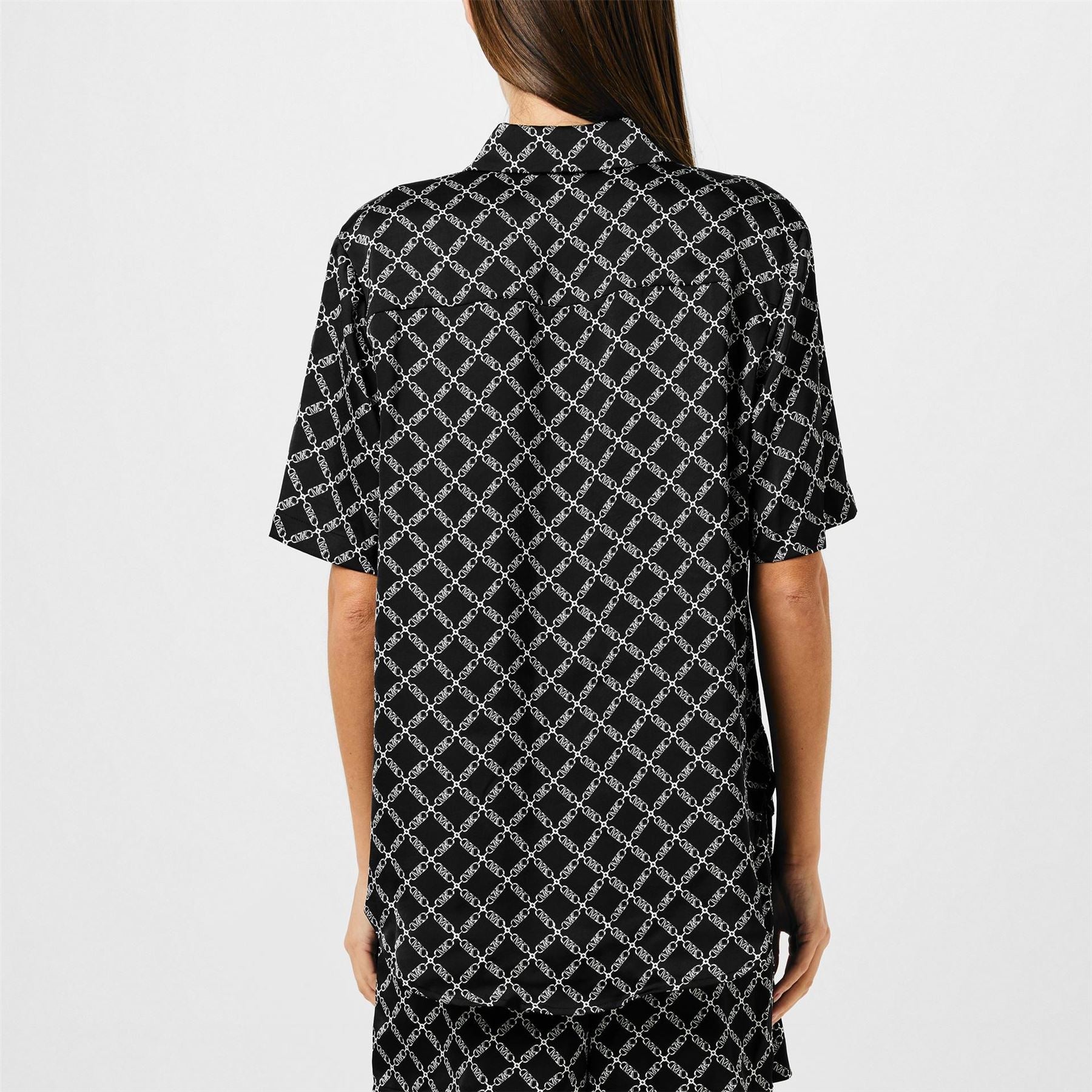 MICHAEL Michael Kors Empire Short Sleeve Patterned Shirt