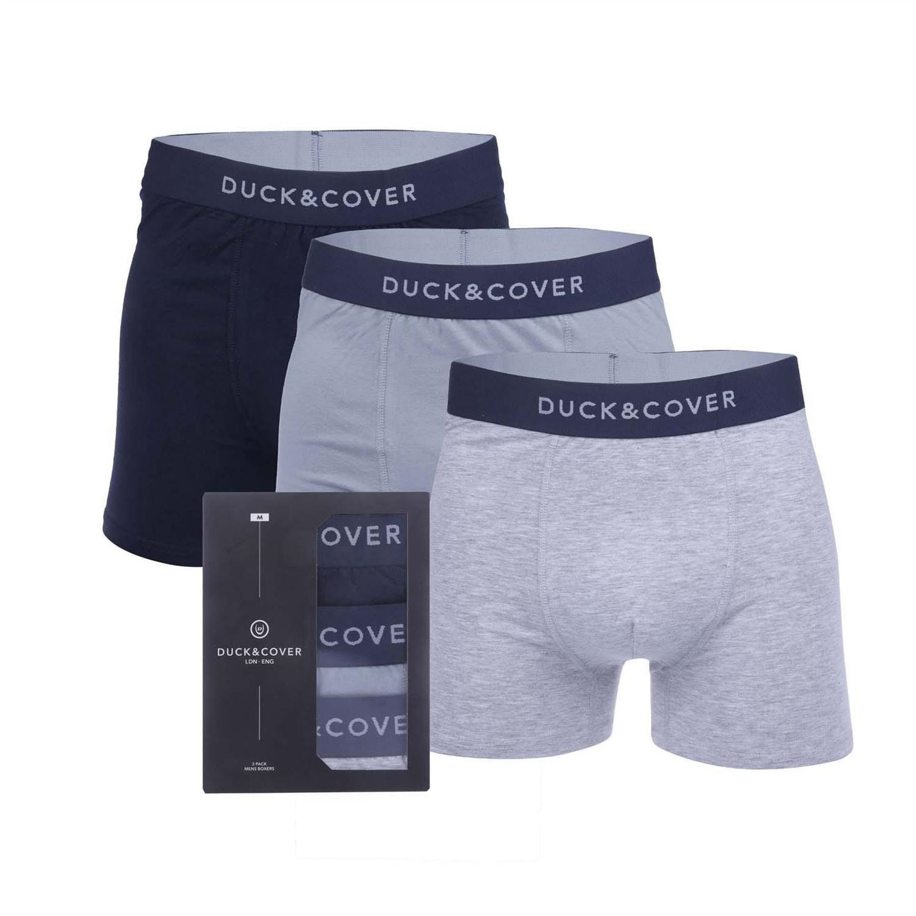 Duck and Cover Sagnet 3 Pack Boxer Shorts