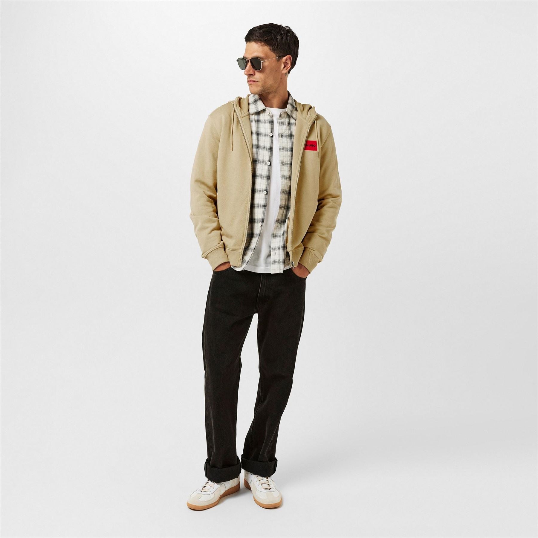 Hugo Zip Through Hoodie