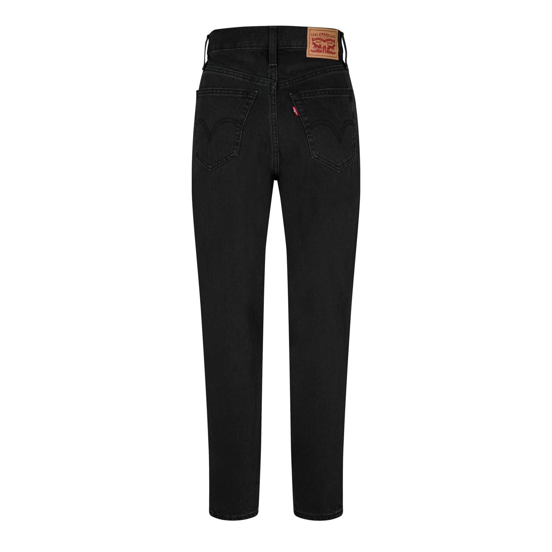 Levis High Waist Ripped Mom Straight Leg Jeans