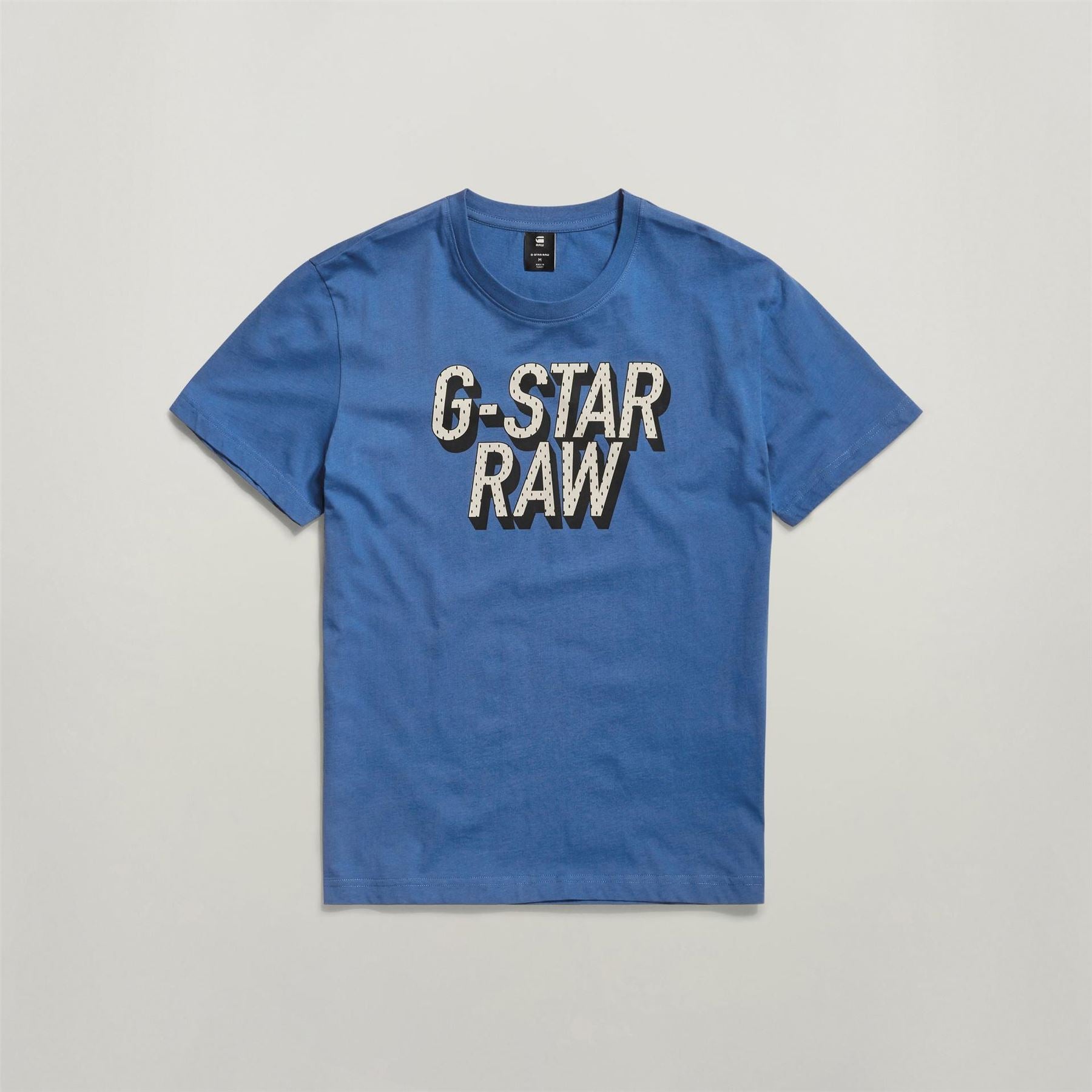 G Star 3D Dotted Crew Neck Regular Fit T-Shirt