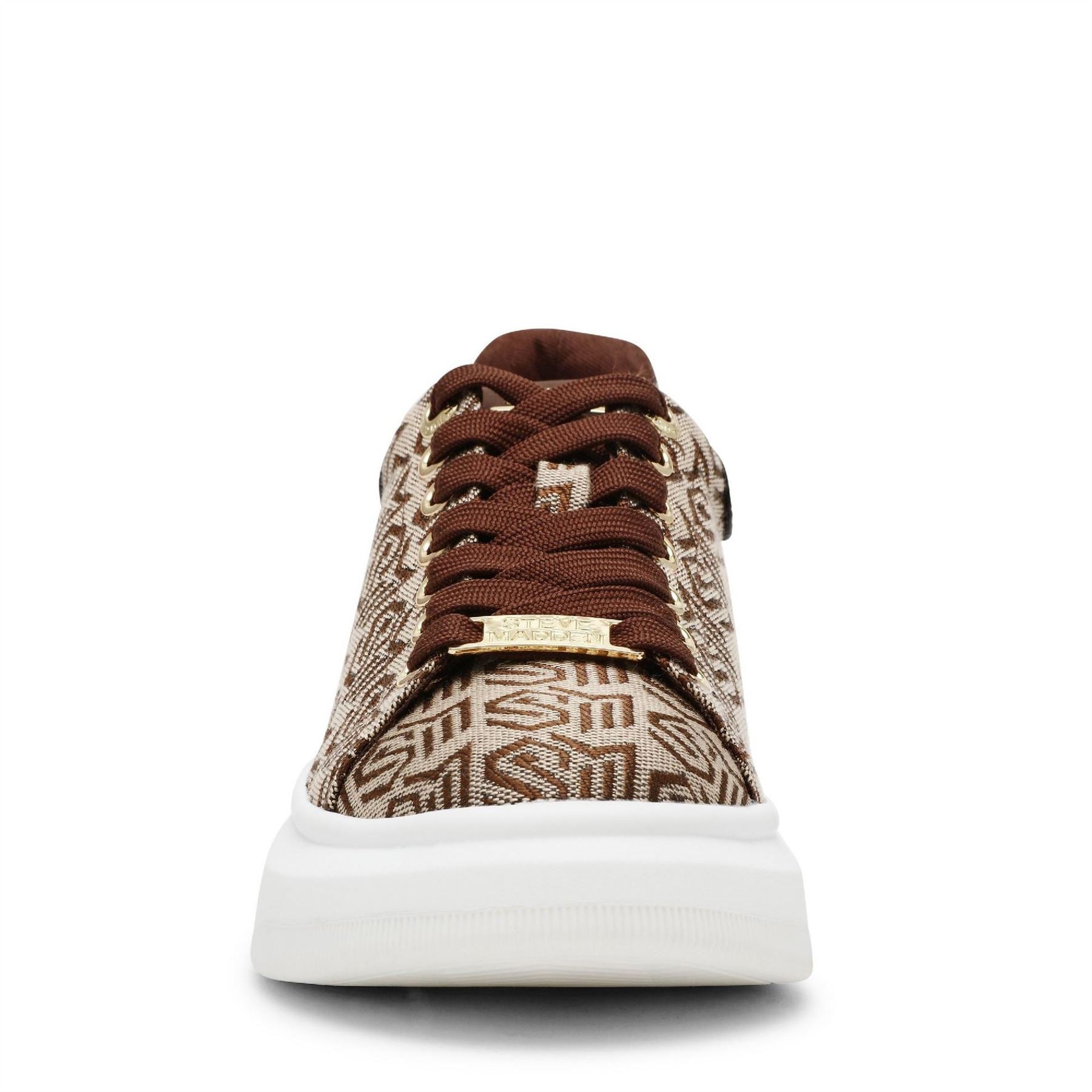 Steve Madden Glider 2 All-Over Logo Lace-Up Sneakers