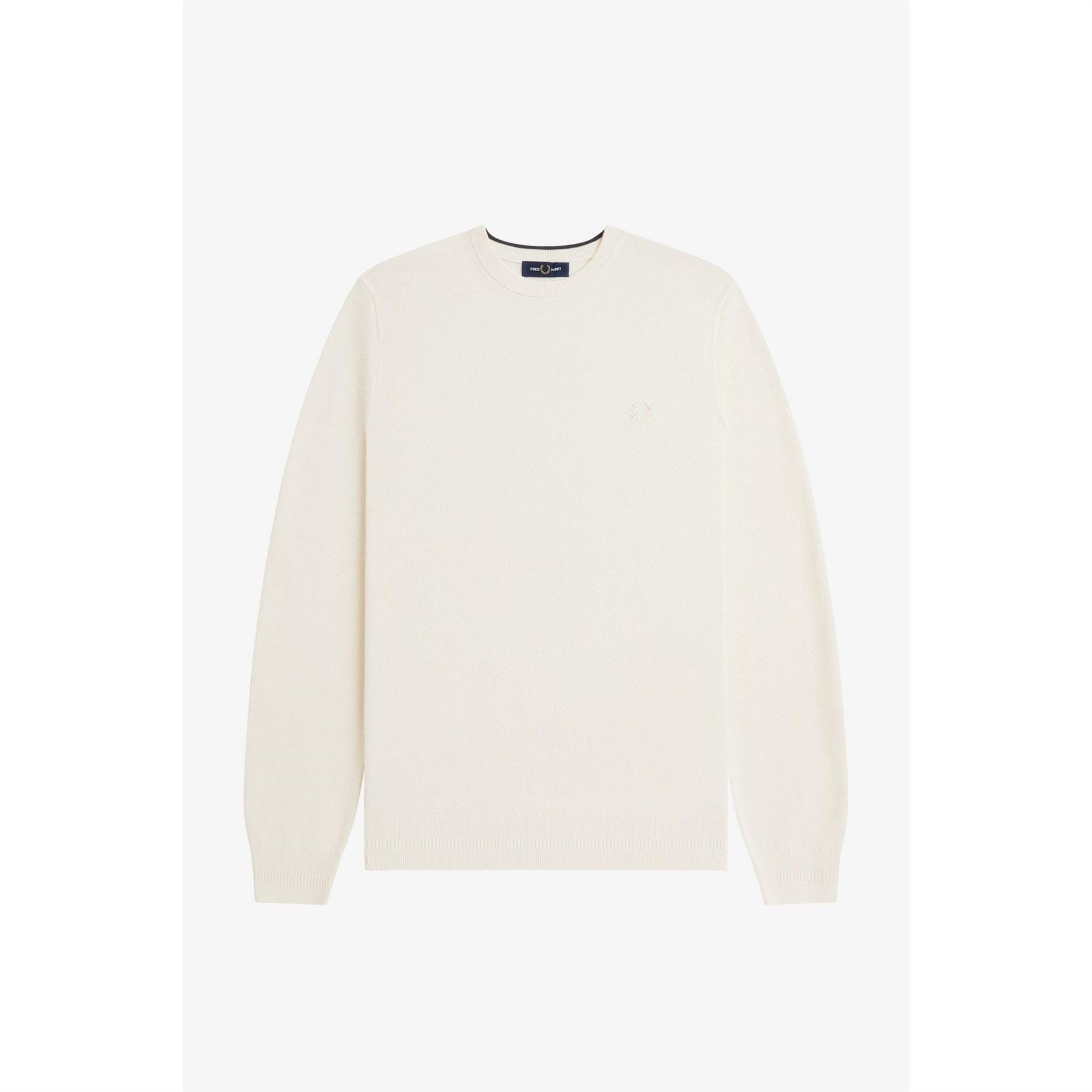 Fred Perry Pique Crew Neck Jumper