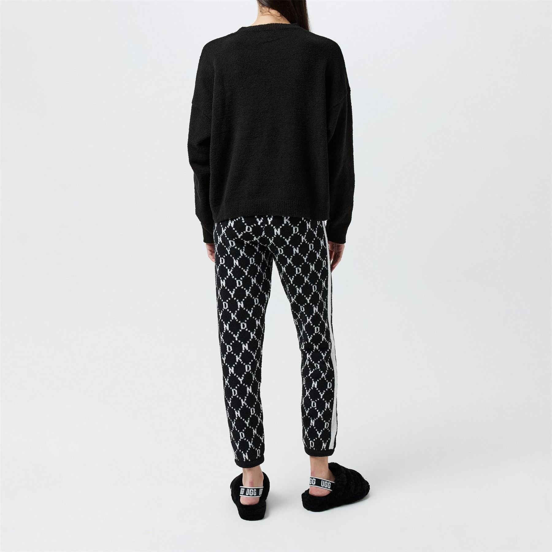 DKNY Geo Crew Neck Long Sleeve Pyjama Set