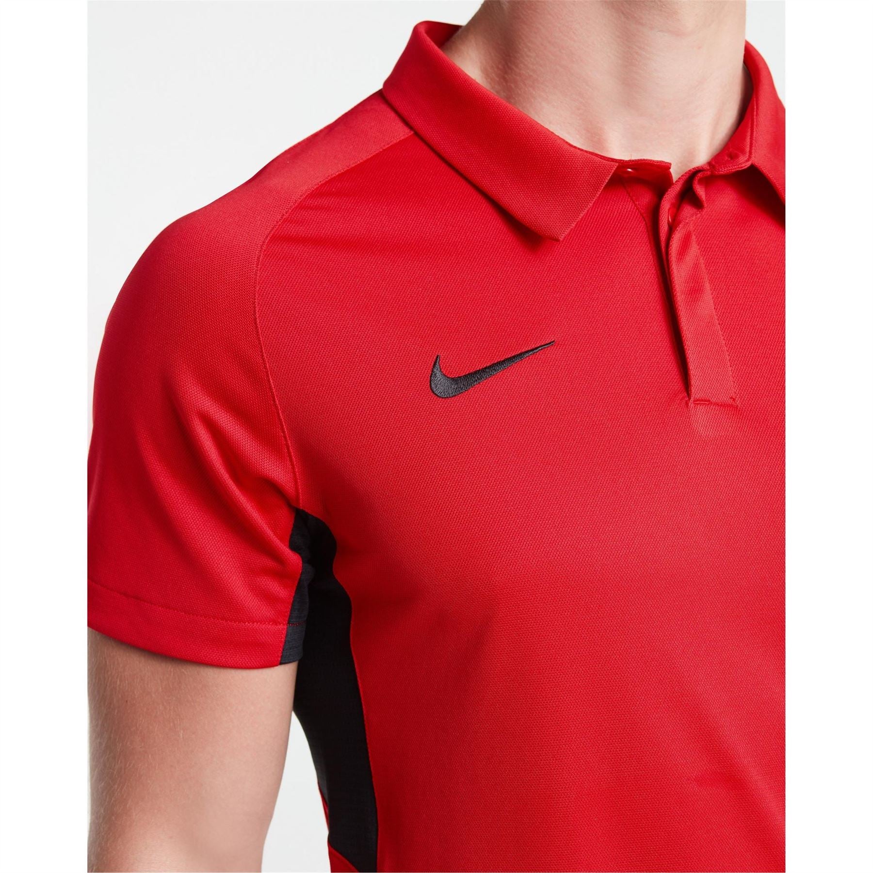 Nike Collared Neck Raglan Short Sleeve Polo Shirt