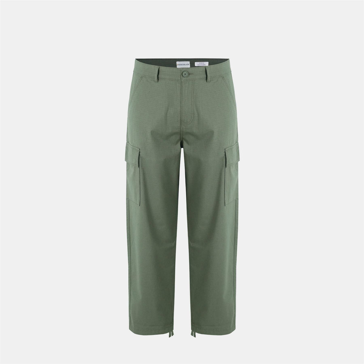 SoulCal Rip Solid Patterned Straight Cargo Trousers