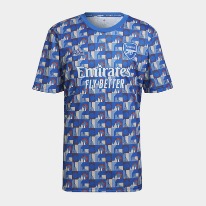 adidas Arsenal x TFL Pre Match Shirt 2021 2022 Mens