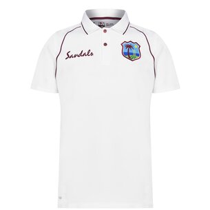 Castore West Indies Cricket Test Polo Shirt Mens