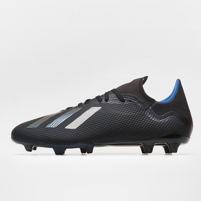 black and blue adidas football boots