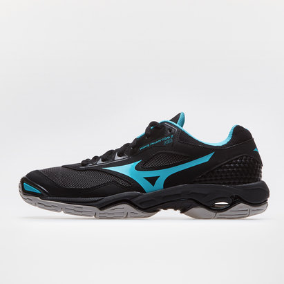 mizuno wave phantom 2 cool blue netball trainers