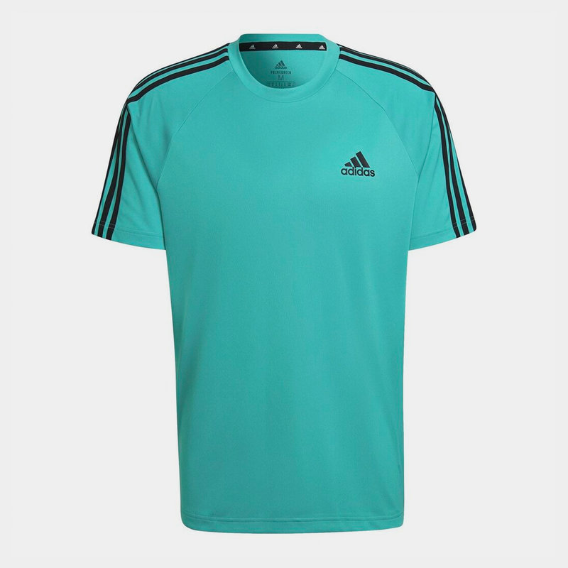 adidas Classic 3 Stripe Sereno T Shirt Mens