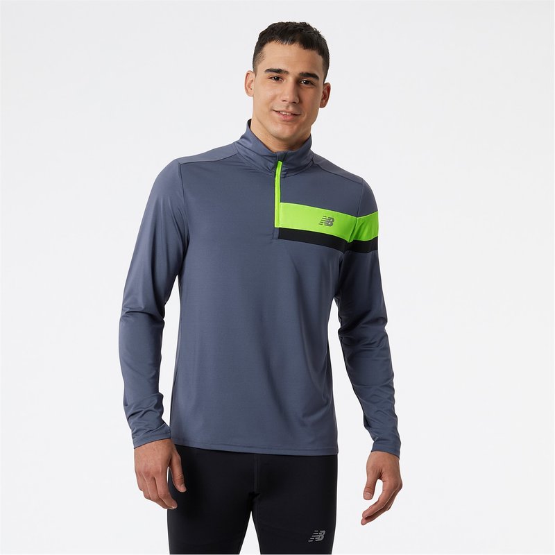 New Balance Accelerate 1/4 Zip Mens Running Top