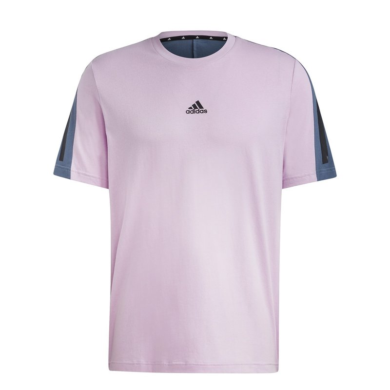 adidas 3 Stripe T Shirt Mens