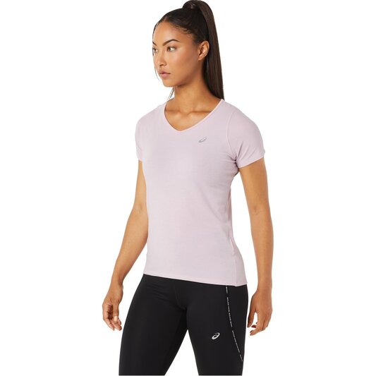 Asics Womens V Neck SS Running Top