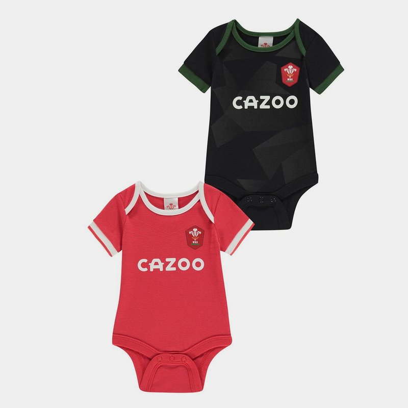 Brecrest Wales NRU 2 Pack Babygrow Set Babies