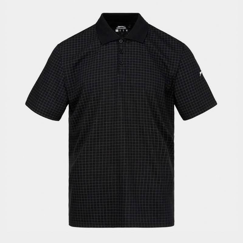 Slazenger Check Golf Polo Mens